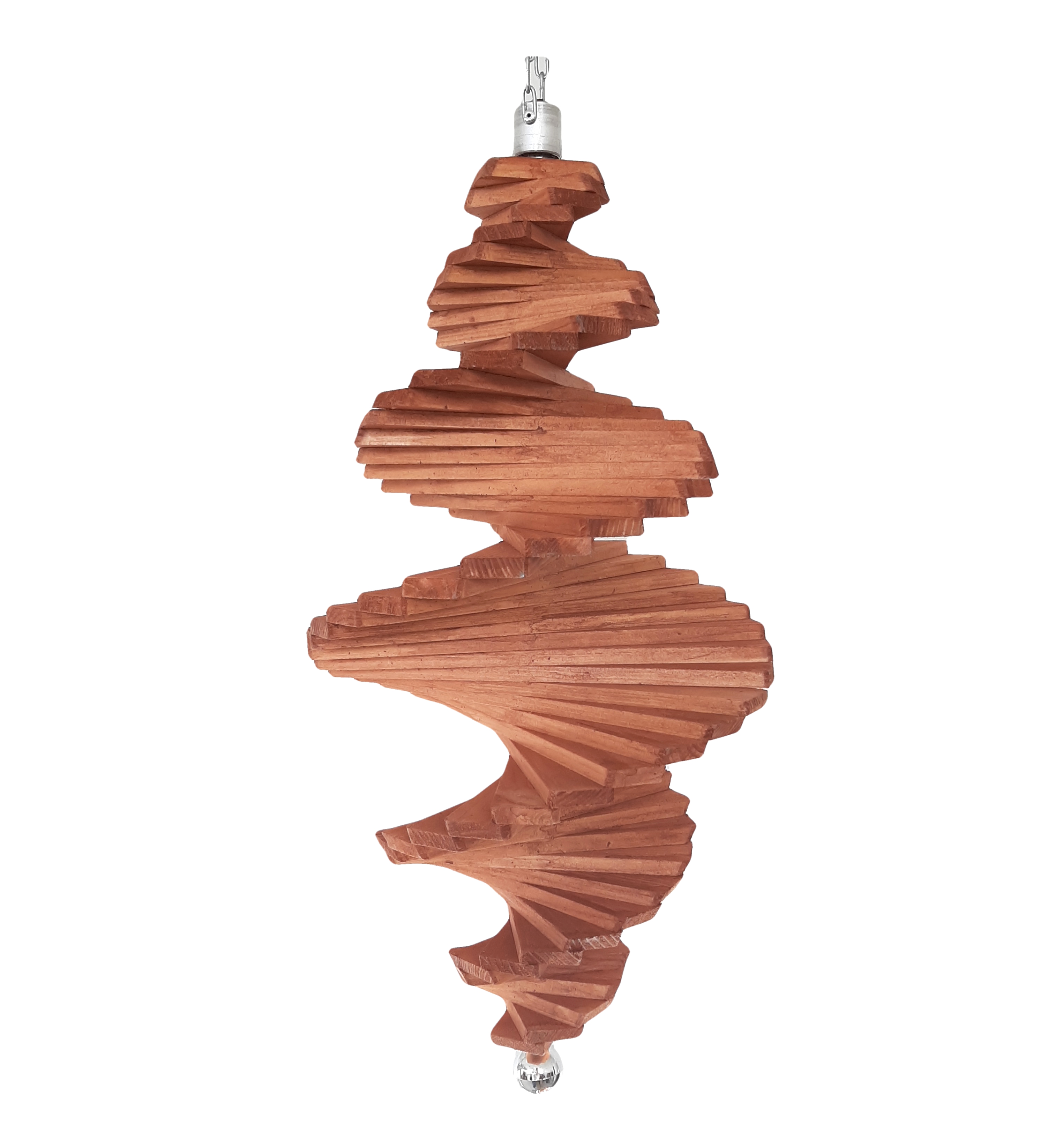 Szélforgó spirál fából 50cm