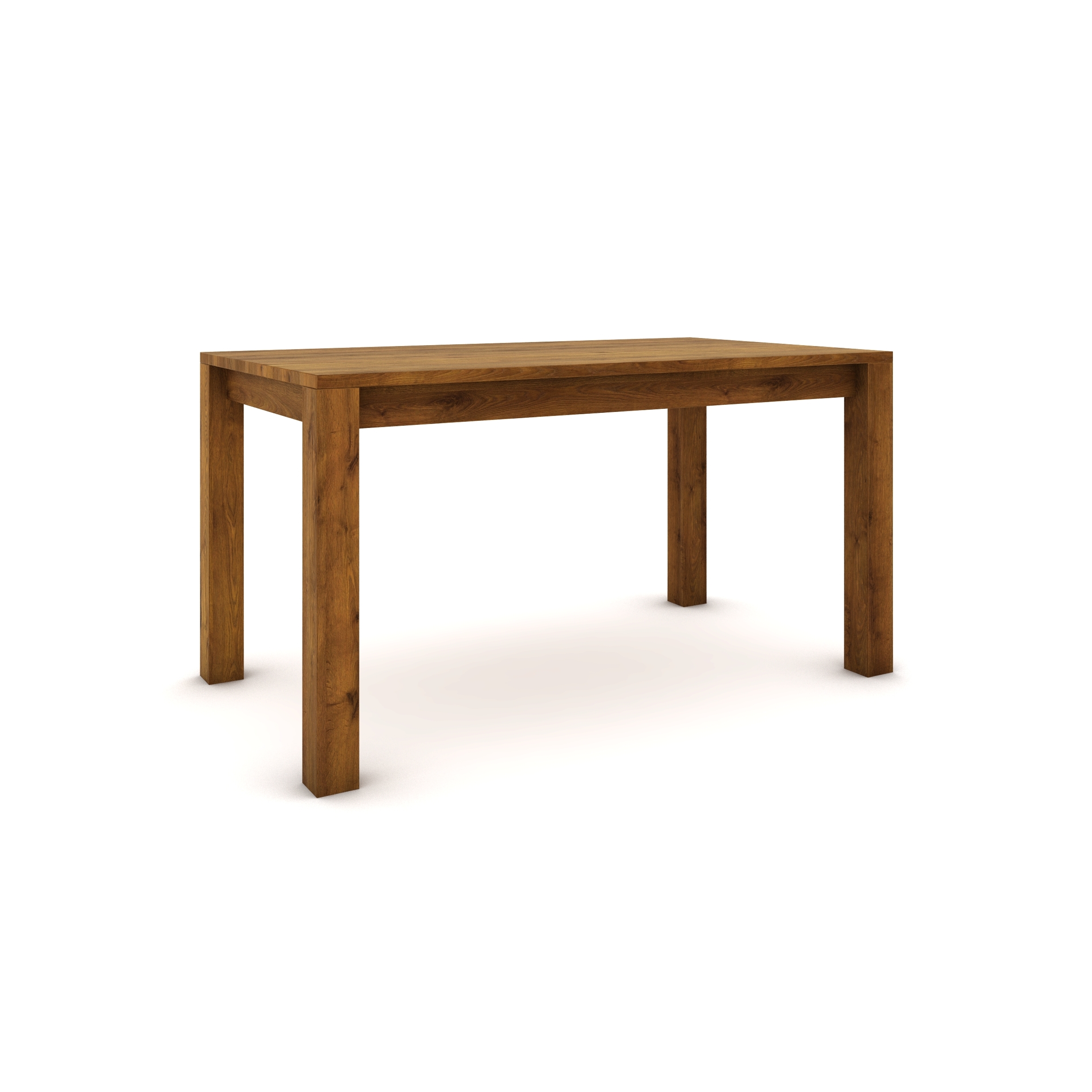 Tölgyfa asztal 140 x 80 cm– barna föld árnyalat