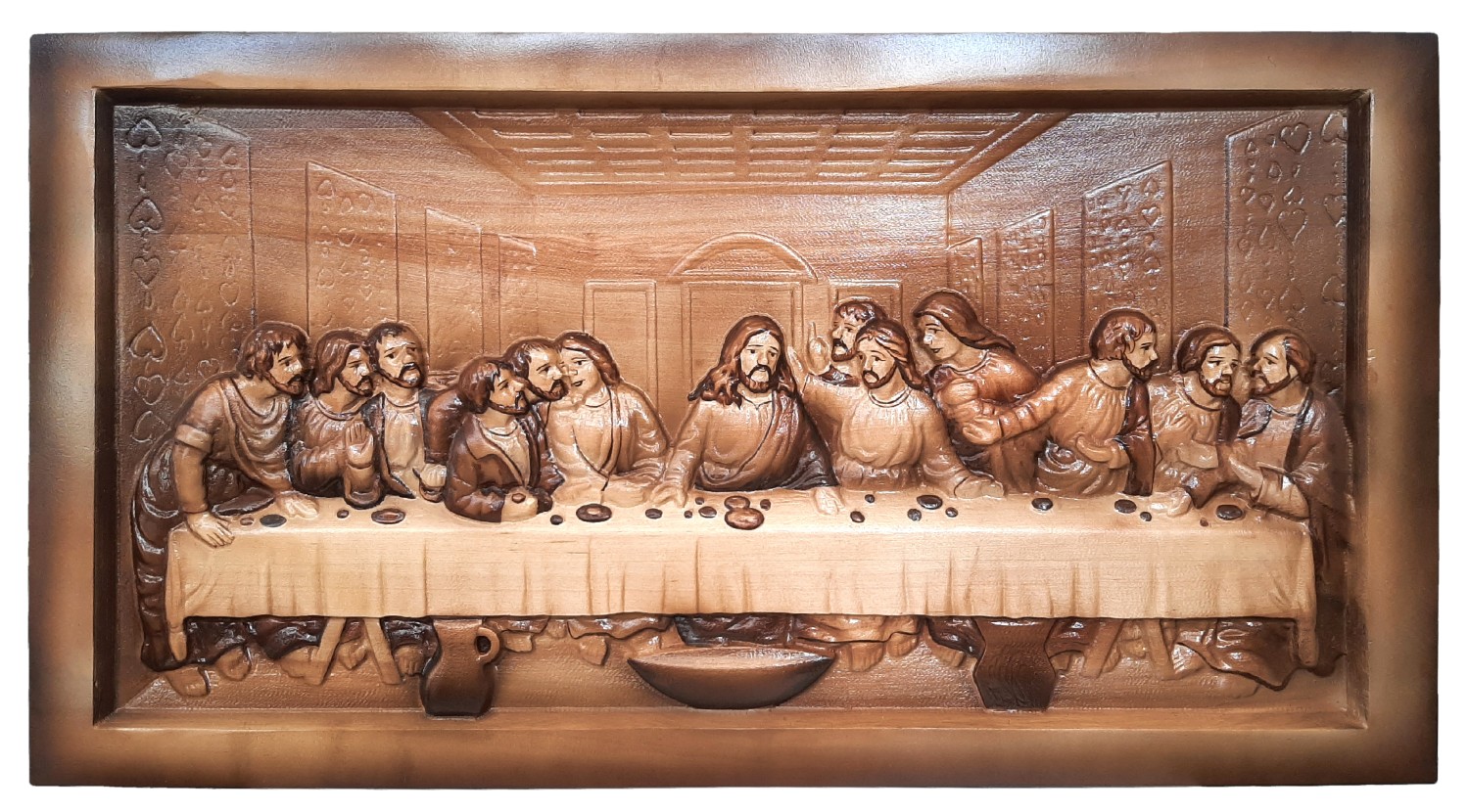 Fafestmény Az utolsó vacsora, 100 x 53,5 cm